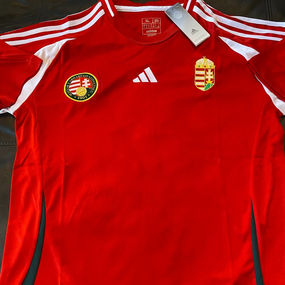 HUNGARY National Soccer Team JERSEY Men's Sz M,L,XL,2XL NWT by Adidas